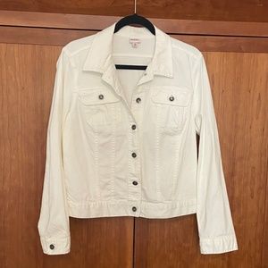 White jean jacket